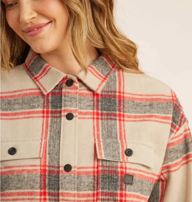 ROARK - Amberley Long Sleeve Flannel - Stone