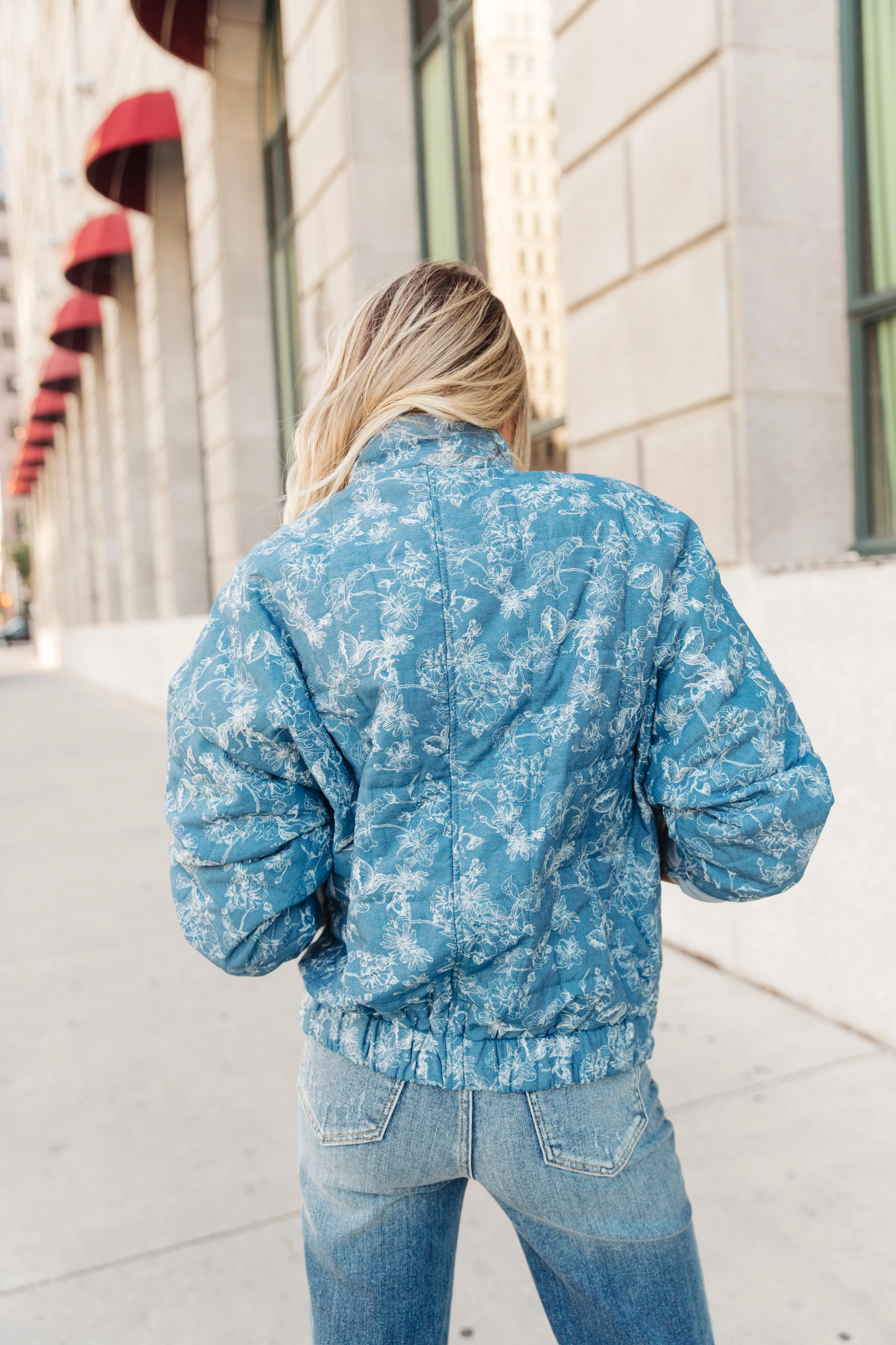 Ruby Quilted Denim Jacket