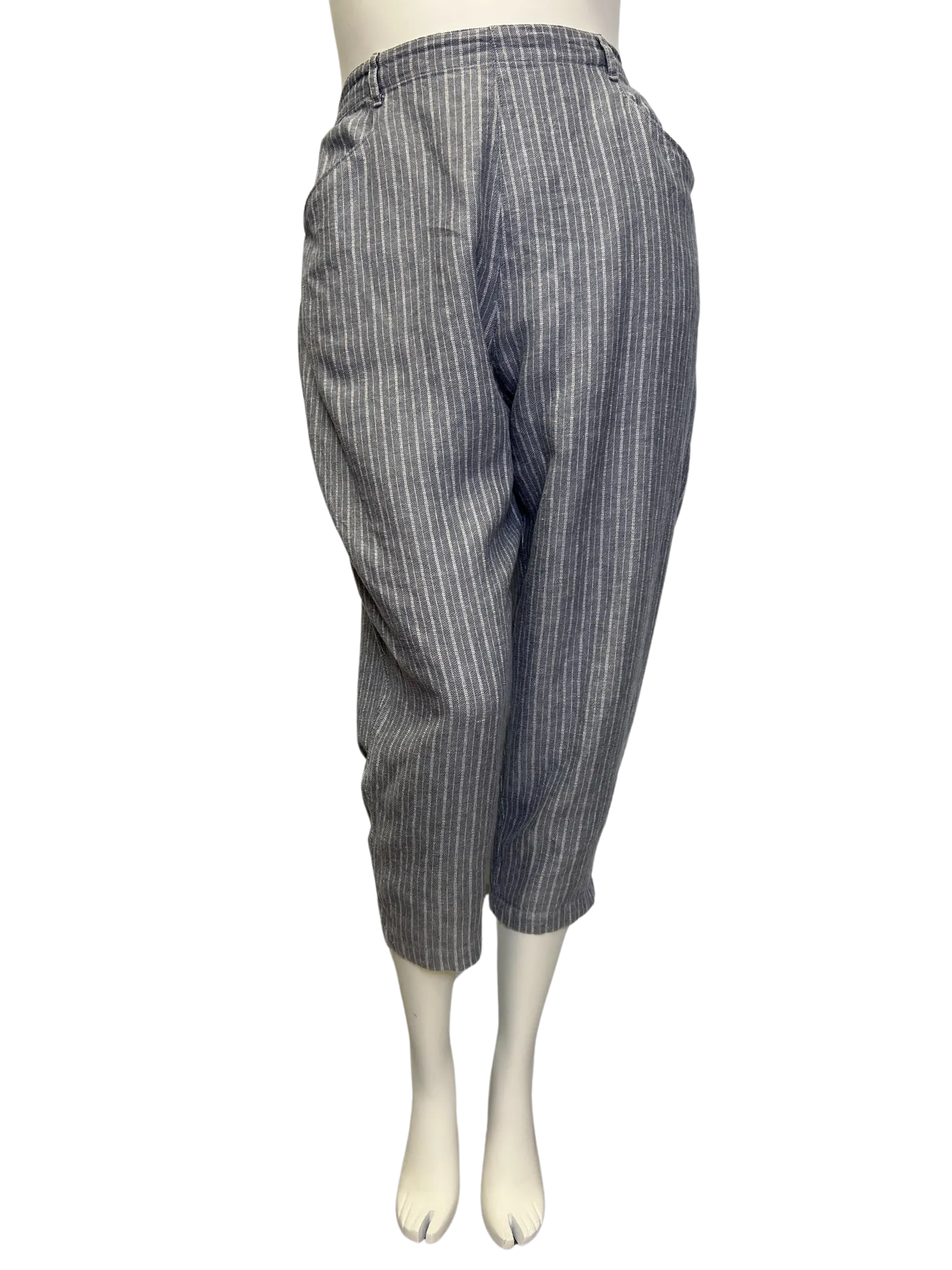 Size 14 - Toast Grey Alix Pinstripe Pants