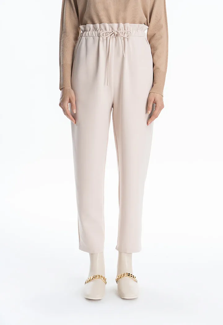 Solid Straight Leg Formal Trouser