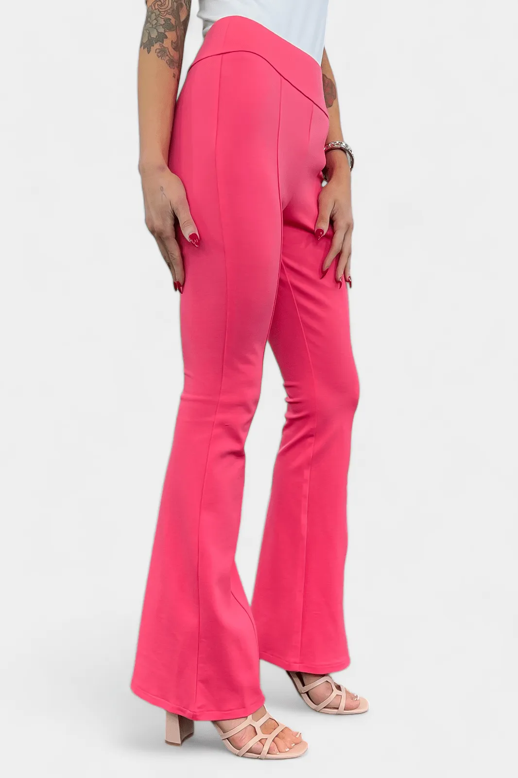 Strawberry High Waisted Flare Pants [NO RETURNS]