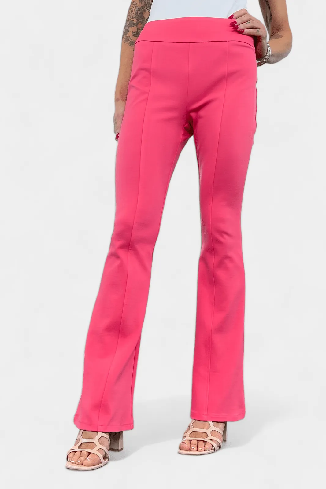 Strawberry High Waisted Flare Pants [NO RETURNS]