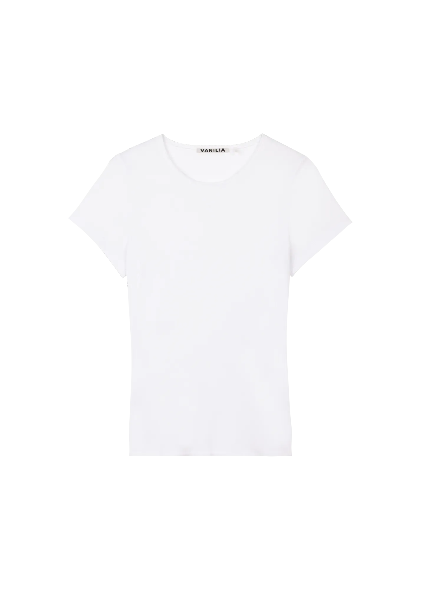 T-shirt Rib jersey slim t-shirt