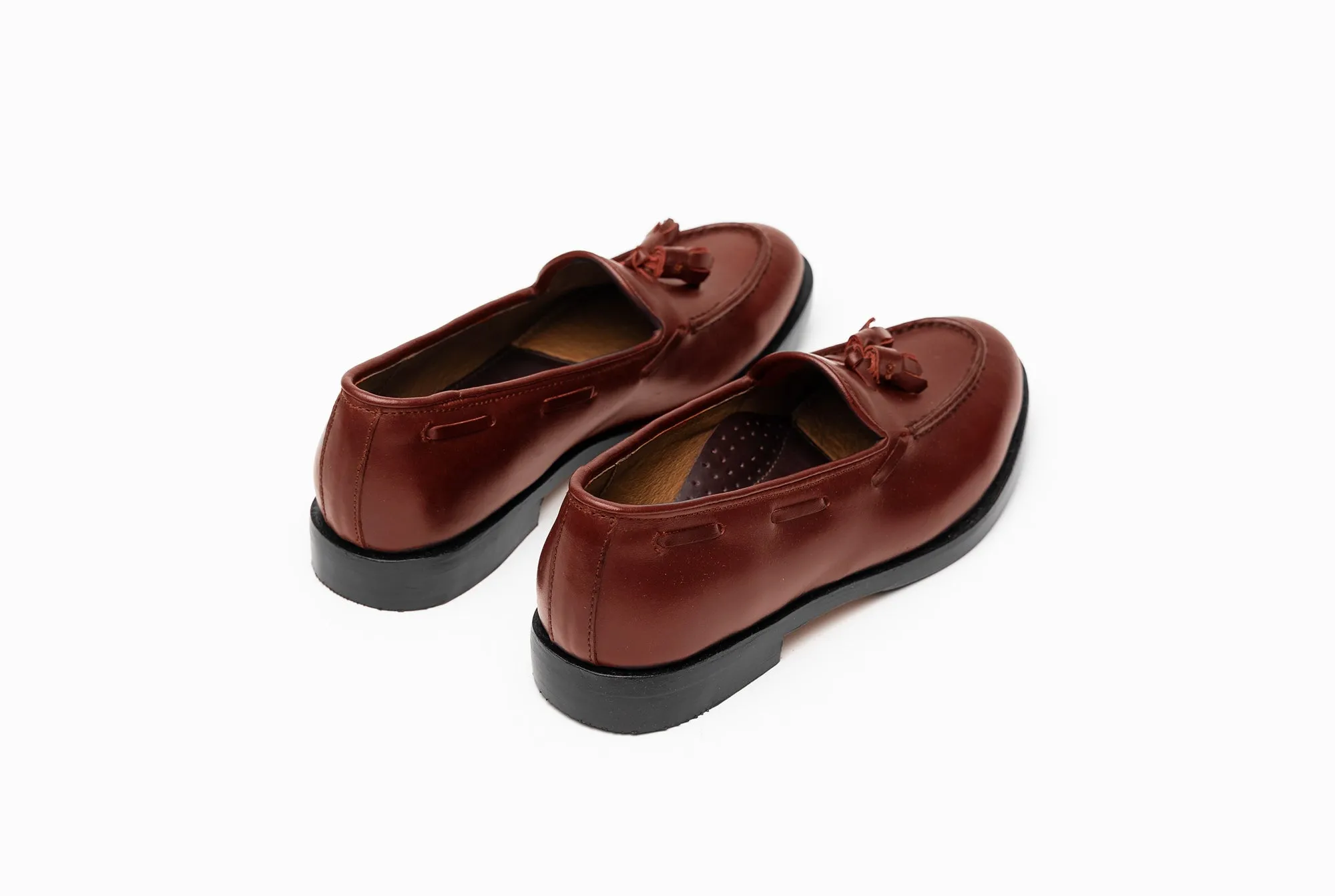 The Bonnie Tassel Loafers - Chestnut Brown