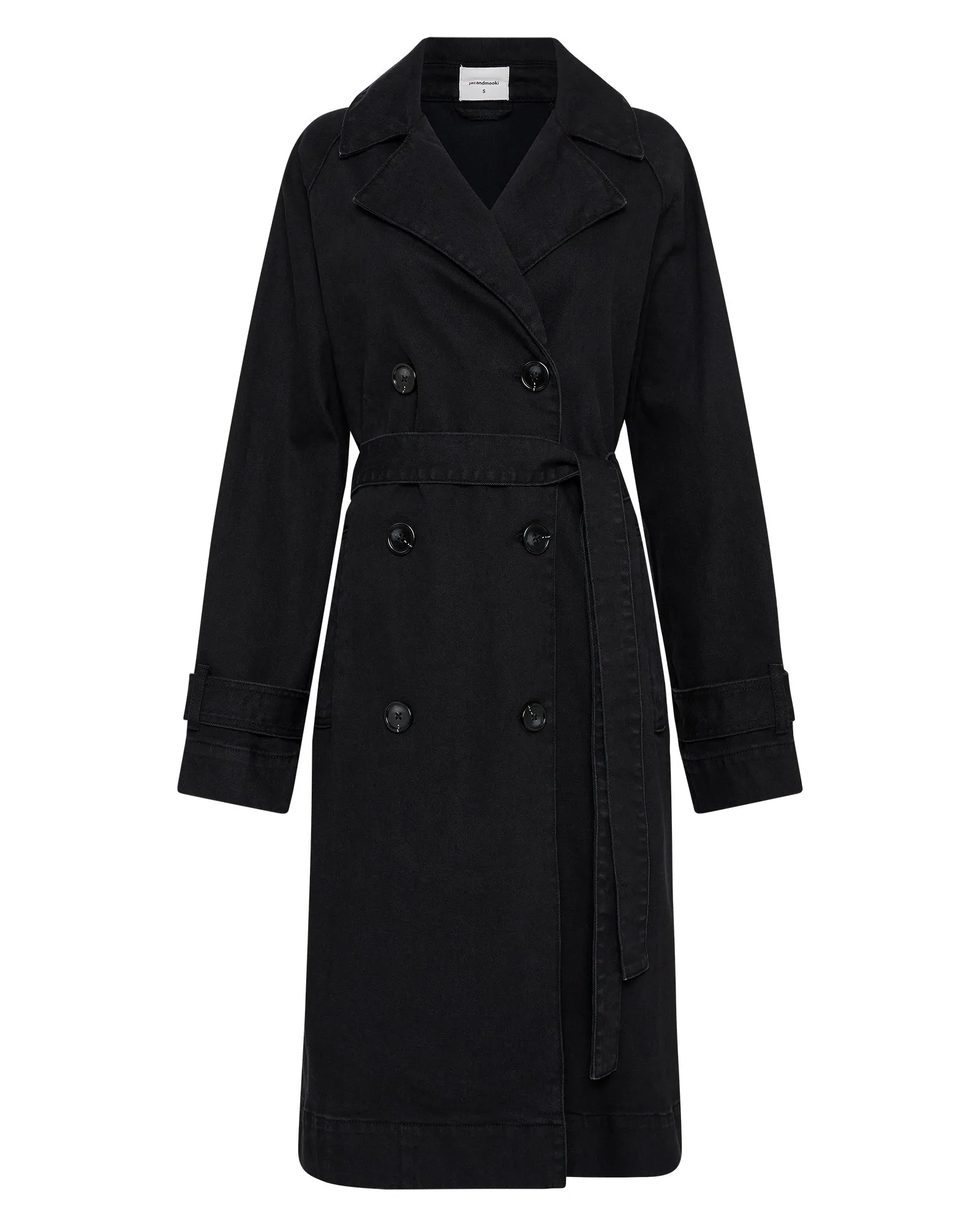 TRENCH COAT - BLACK WASH