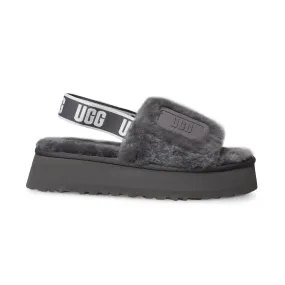 UGG Disco Slide Dark Grey Shoes - Women's