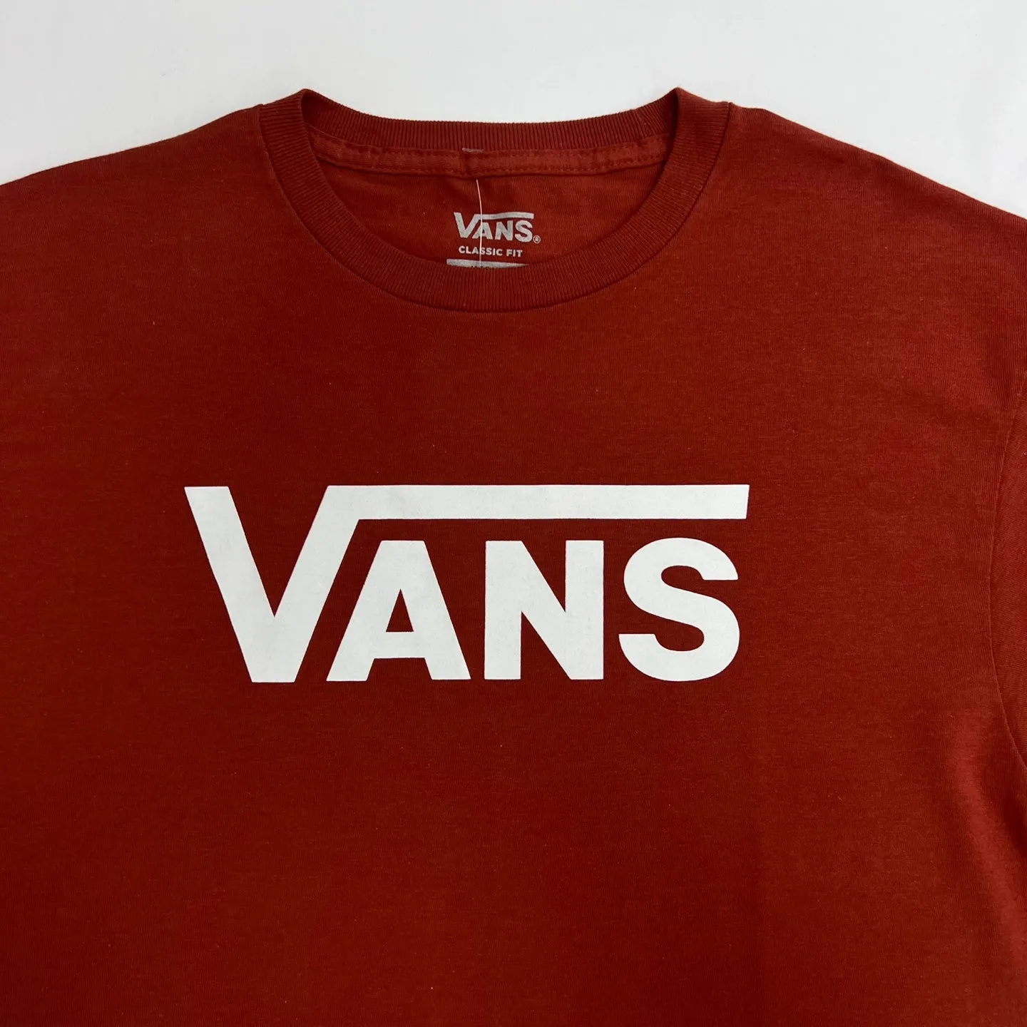 VANS Classic Logo Red Orange T-Shirt