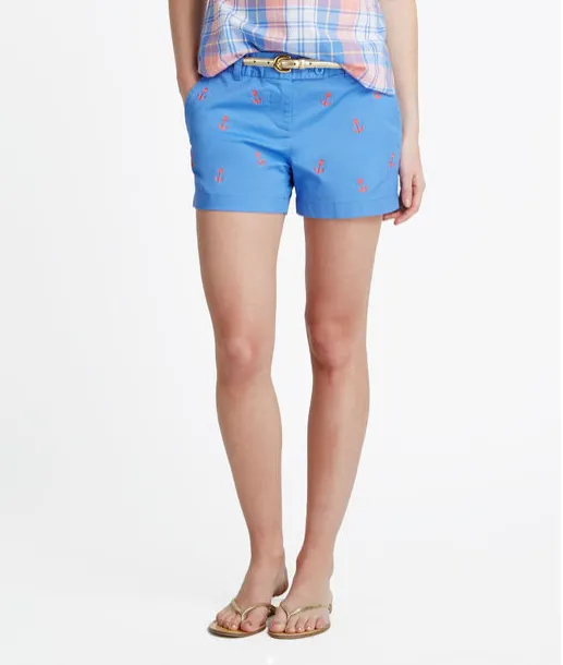 Vineyard Vines Anchor Embroidered Dayboat Shorts