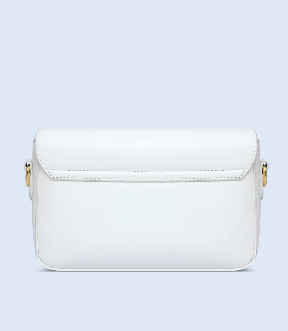 WB2695-WHITE-Women Trendy Bag