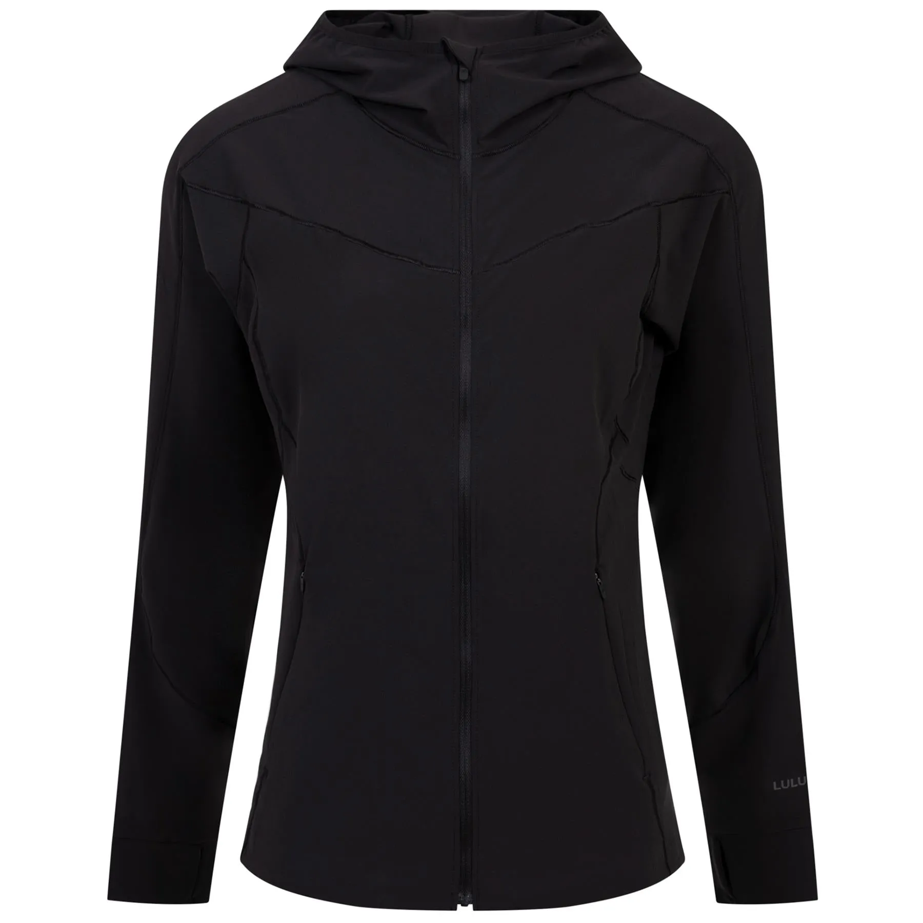 Womens Mist Over Full Zip Windbreaker Jacket Black - SS24