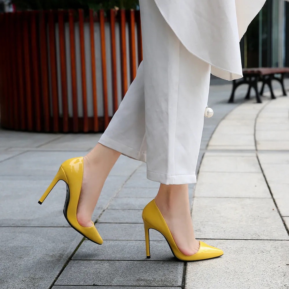 Women's Pointed Toe Shallow Stiletto Heel Pumps