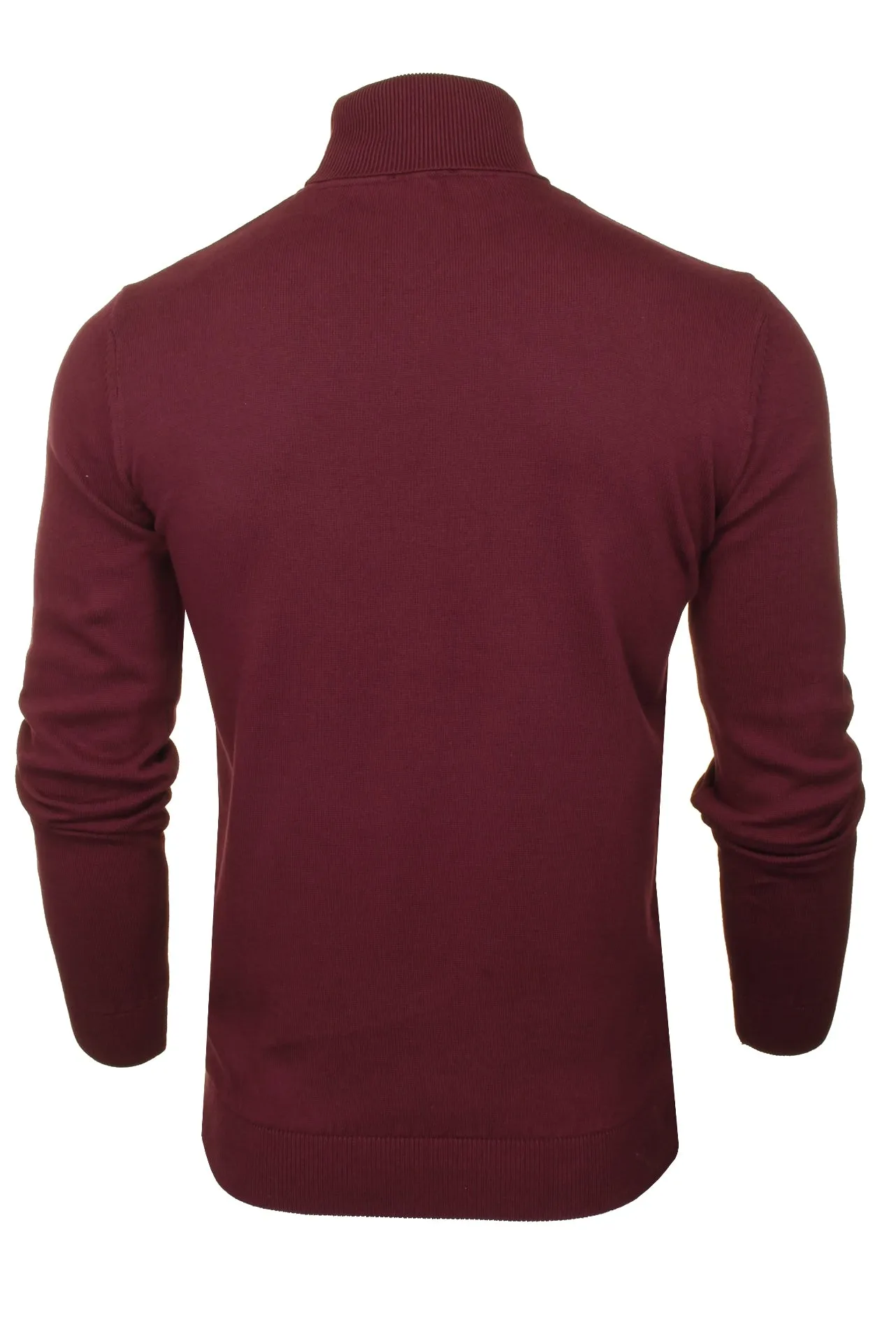 Xact Mens Roll Neck Jumper - 100% Cotton - Long Sleeved