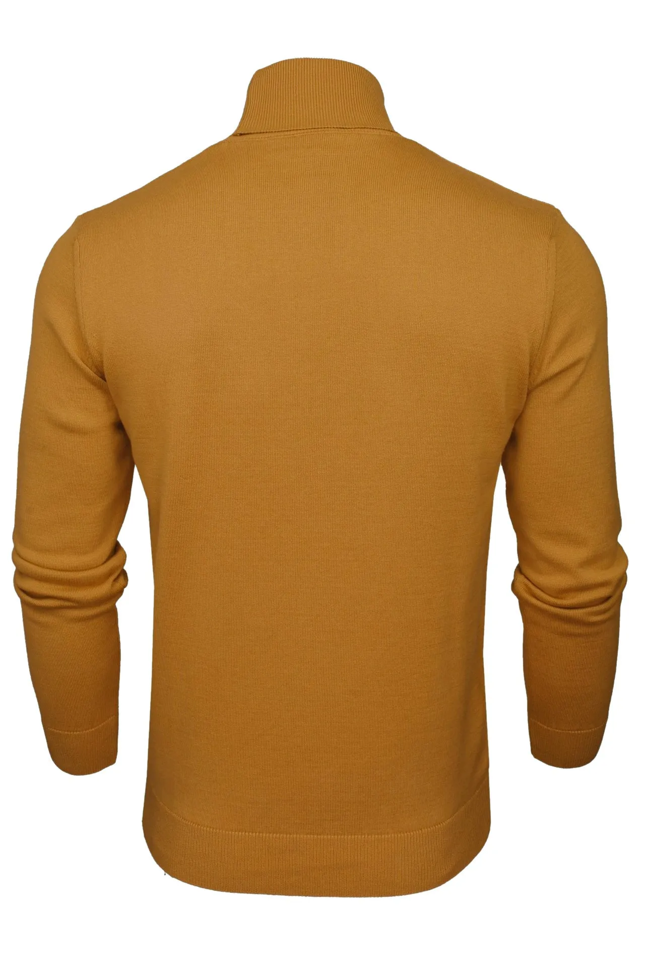 Xact Mens Roll Neck Jumper - 100% Cotton - Long Sleeved