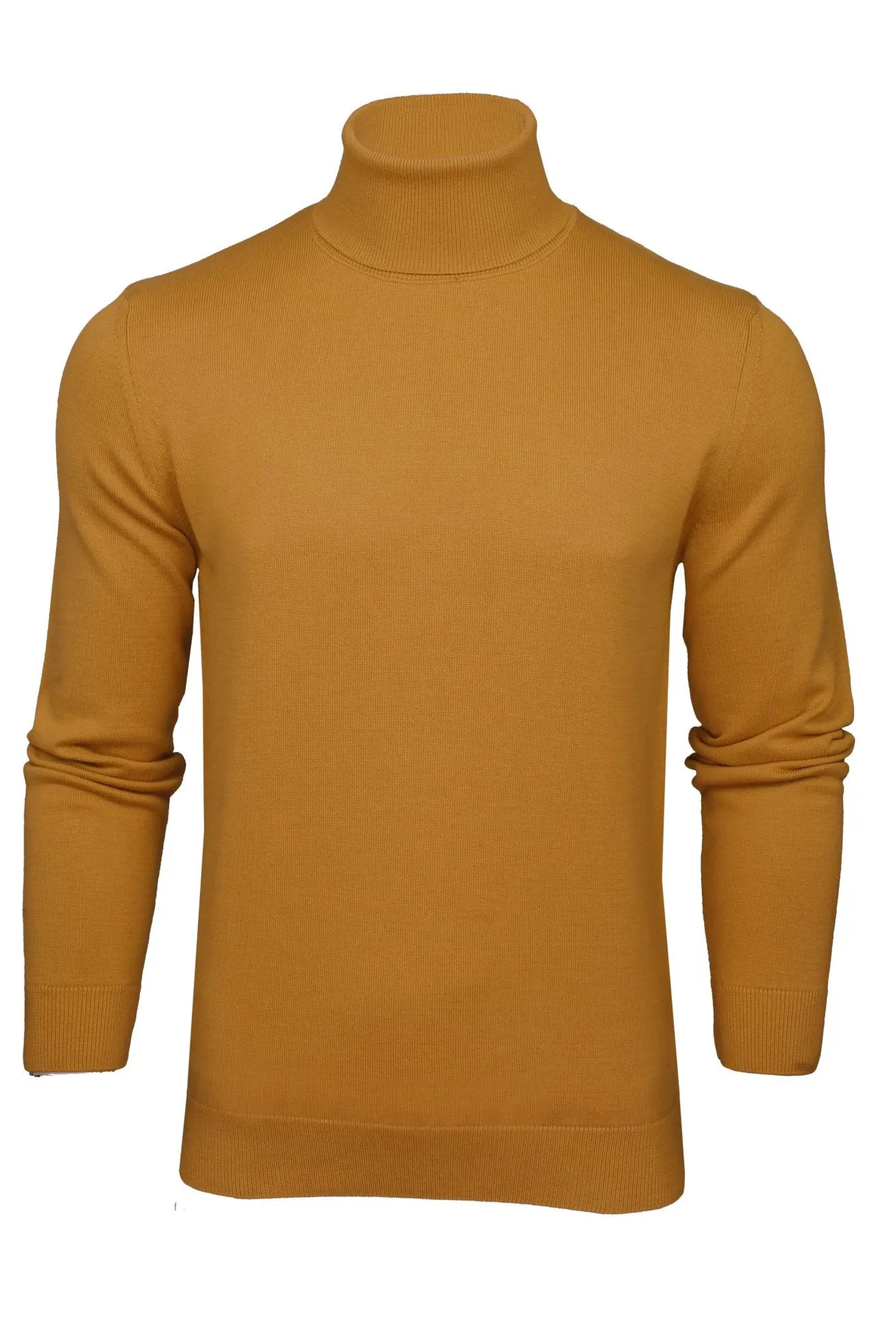 Xact Mens Roll Neck Jumper - 100% Cotton - Long Sleeved